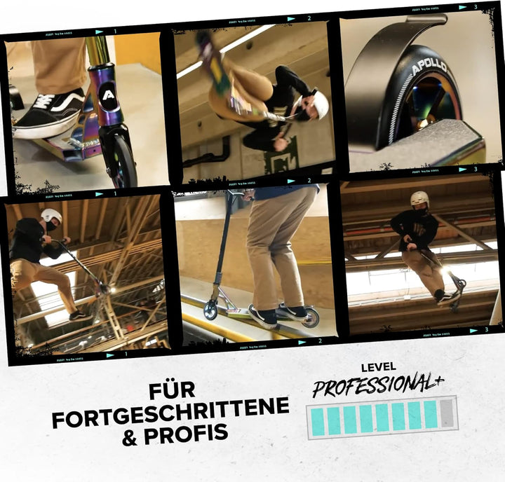 Apollo Stunt Scooter - Genesis Pro X Competition | High End Stuntscooter, ABEC 9 Kugellagern | Trick
