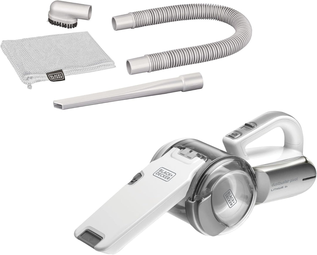 Black+Decker Lithium Dustbuster Pivot PV1820L – Akku-Handstaubsauger mit Multi-Positions-Saugvorrich