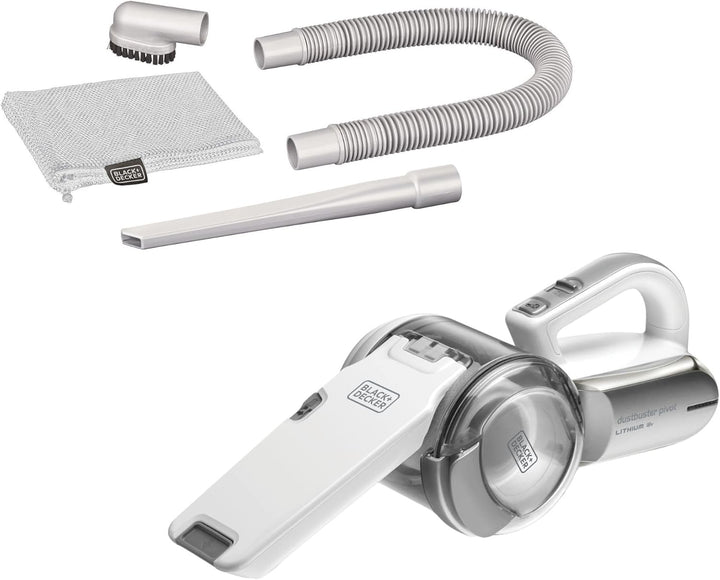 Black+Decker Lithium Dustbuster Pivot PV1820L – Akku-Handstaubsauger mit Multi-Positions-Saugvorrich