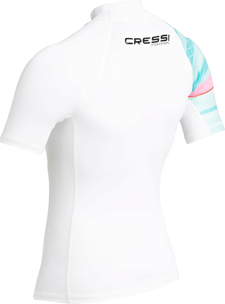 Cressi Shield Lady Rash Guard Short/SL - Protective Short Sleeve Rash Guard für SUP und Wassersport,