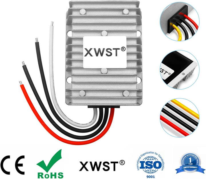 XWST DC DC Spannungswandler 24V auf 48V Aufwärtswandler 15A 720W Wechselrichter Auto Netzteil Wandle