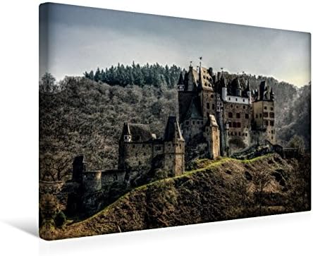 Premium Textil-Leinwand 45 x 30 cm Quer-Format Burg Eltz | Wandbild, HD-Bild auf Keilrahmen, Fertigb