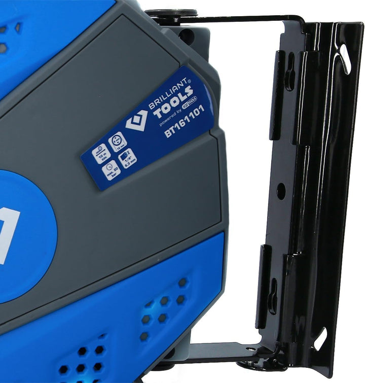 BRILLIANT TOOLS BT161101 Automatischer Druckluftschlauch-Aufroller, Ø 8 mm x 10 m [Powered by KS TOO