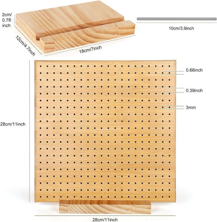 Coopay Granny Square Spanner Gross, Wood Blocking Board 28 x 28 cm, Granny Square Blocking Board Häk