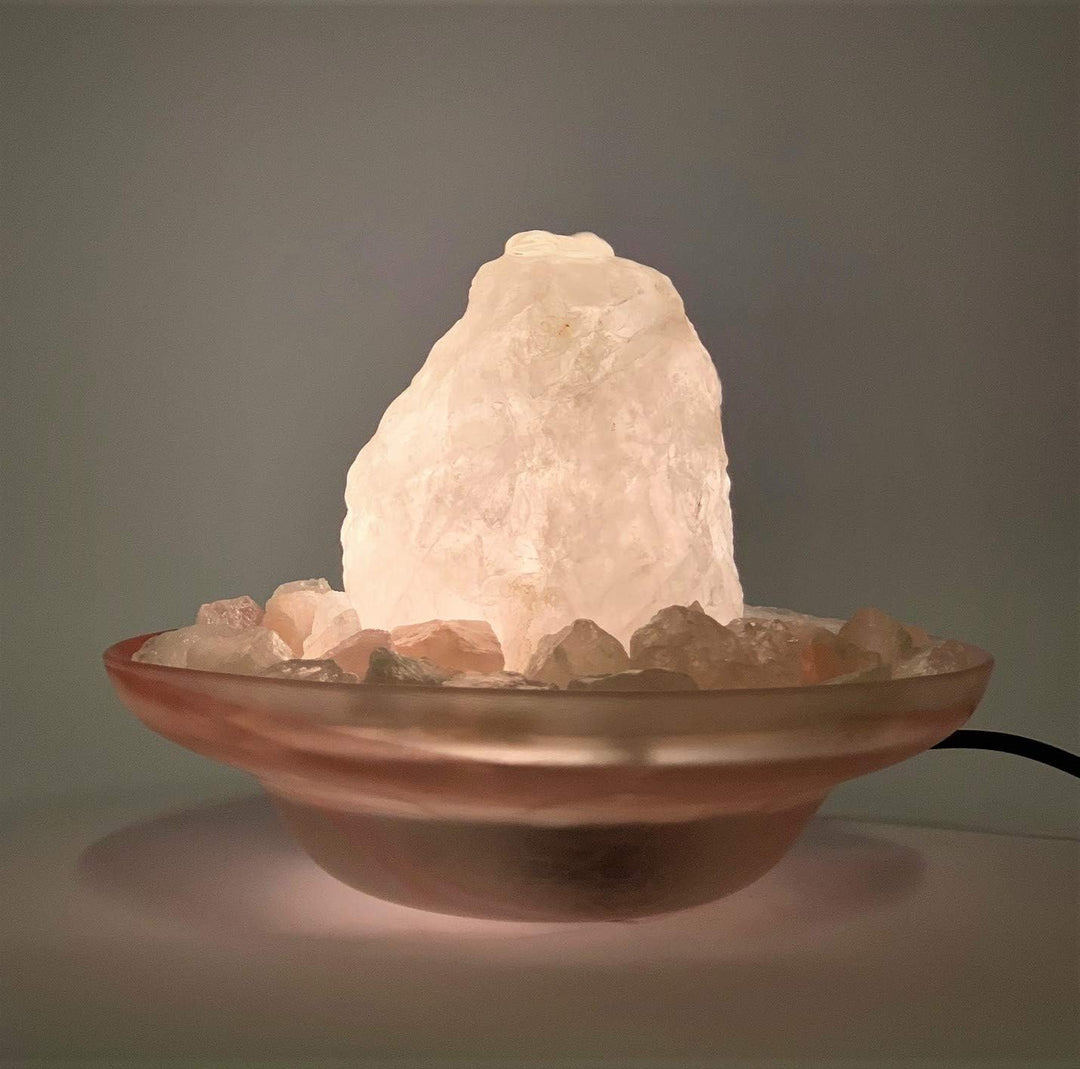 Zimmerbrunnen Leticia Rosenquarz (Schalenfarbe: Rosa)