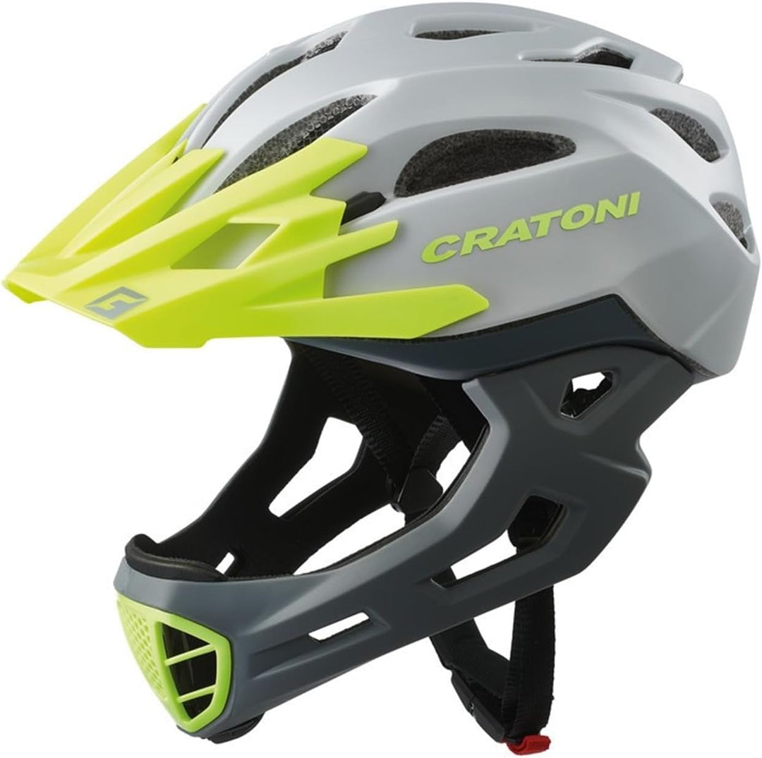 Cratoni Fahrradhelm C-Maniac S-M (52-56 cm) grau-gruen, S-M (52-56 cm) grau-gruen