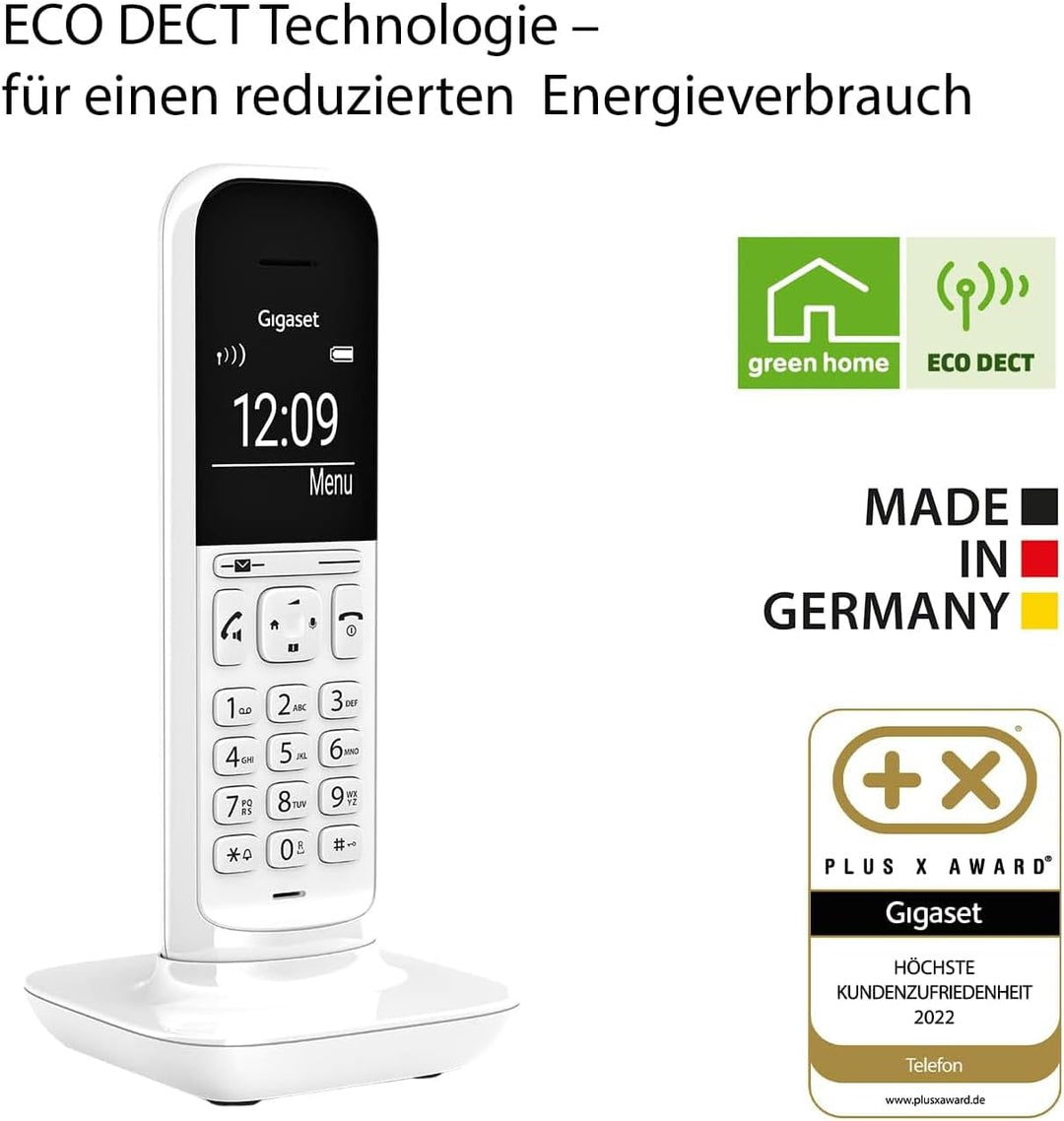 Gigaset CL390HX - Design DECT-Mobilteil mit Ladeschale - Fritzbox-kompatibel - Schnurloses Telefon f