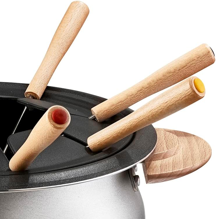 LAGRANGE Classic Fondue, Aluminium Helles, Helles Holz