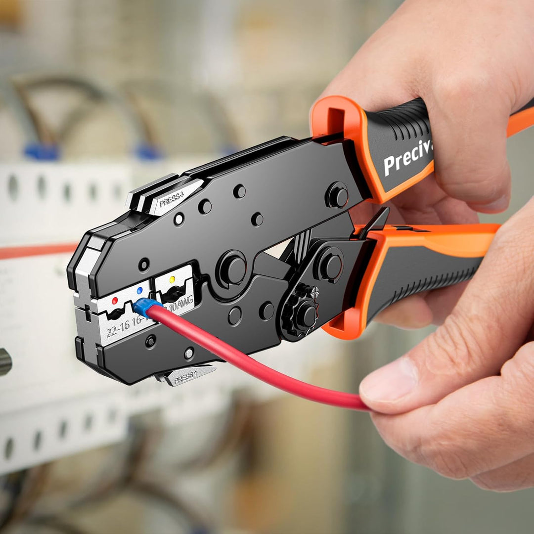 Crimpzange Set, Preciva Ratsche Kabel Crimpzange Werkzeug Kit, Elektrische Terminal Kabel Crimper mi