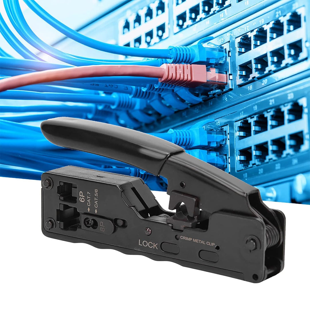 8P 6P RJ45 RJ12/11 Netzwerkkabelzange RJ-Stecker Multifunktions-Crimpzange für Verdrahtungsrahmen, M