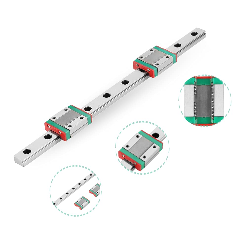 Lineare Führungsschiene, 250 mm Lineare Führungsschiene aus Lagerstahl MGN12 Miniatur-Führungsschien