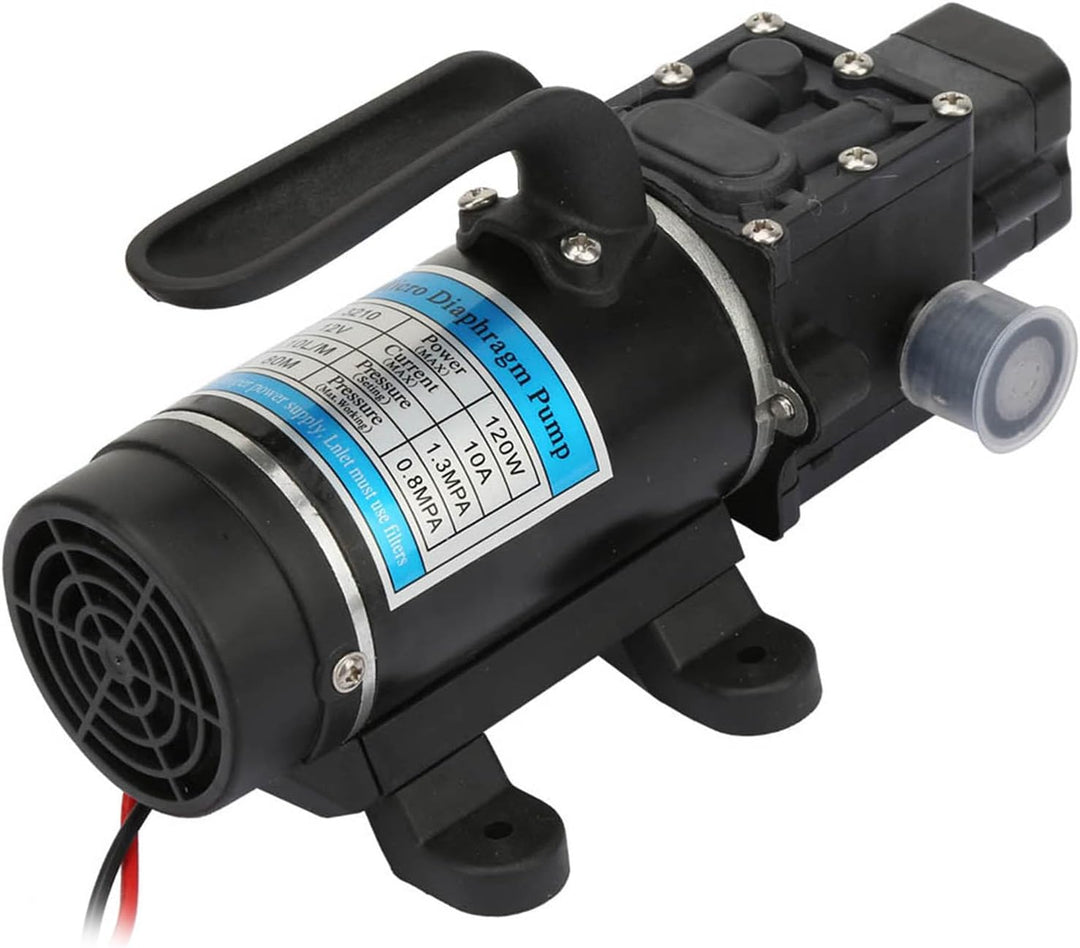 120W elektrische Wasserpumpe 10L / m selbstansaugende Membranpumpe mit Überstromschutzvorrichtung fü