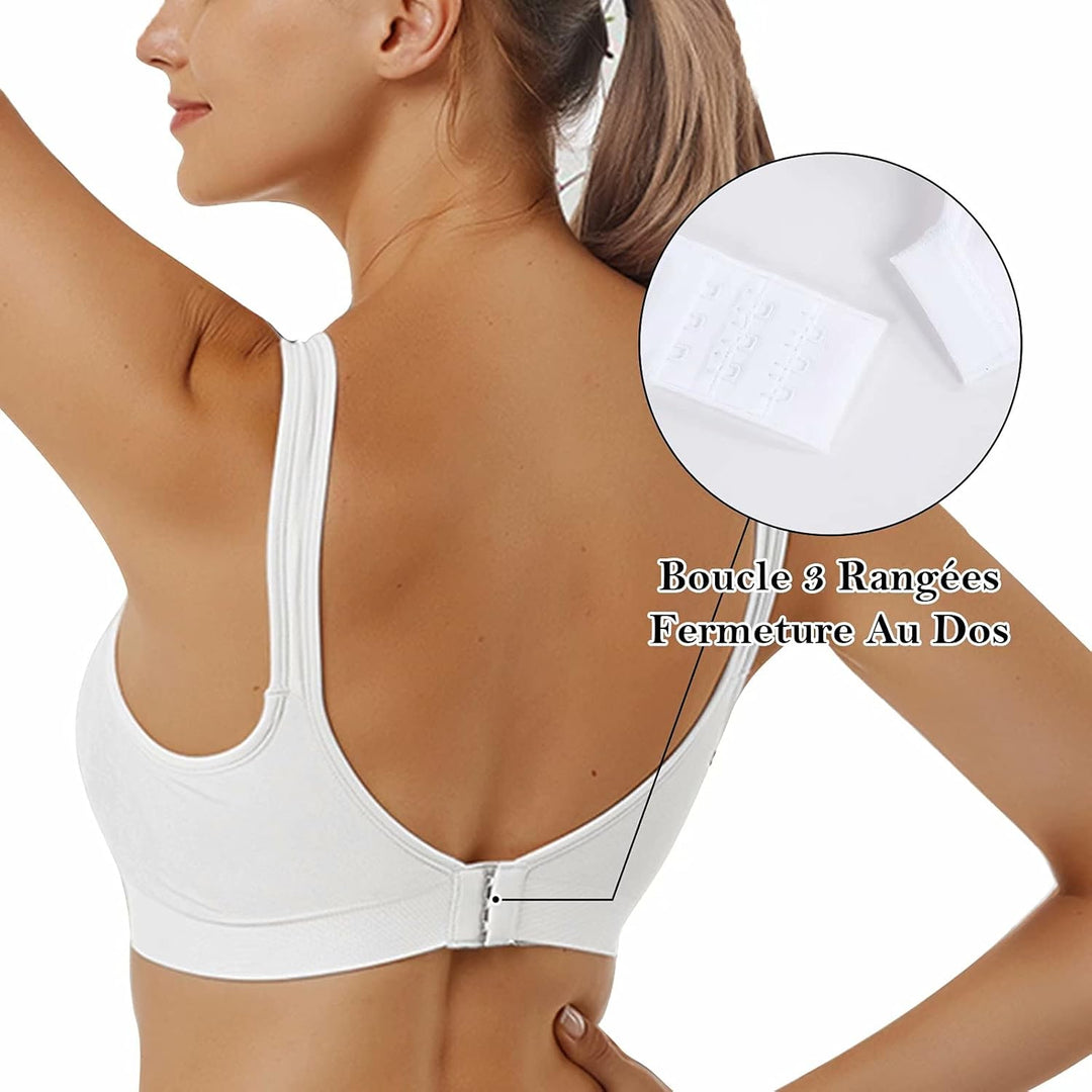 Vertvie Damen 1/2/3er Set Sport BH Einfarbig Ohne Bügel Bustier Klassische Bequem Stretch Bra Mittle