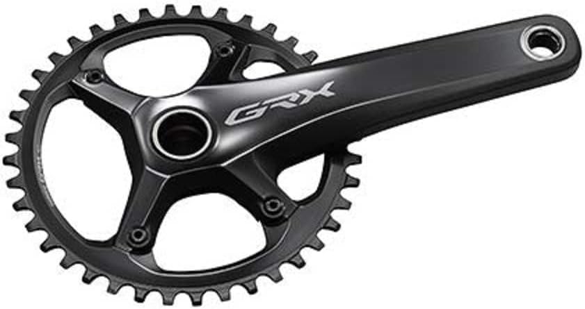 SHIMANO FC-RX810 GRX Kettensatz 11-fach Hollowtech II Schwarz 172,5mm 40 11v 1x, Schwarz 172,5mm 40