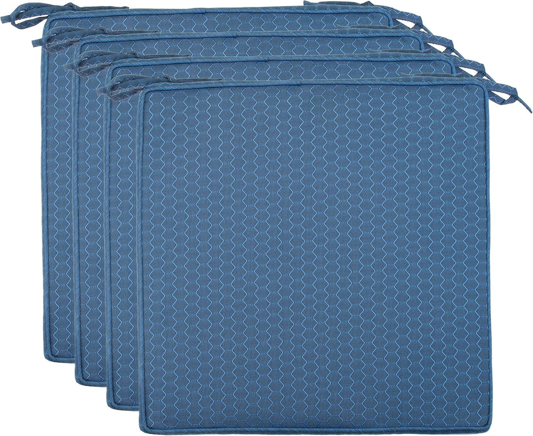 Brandsseller Outdoor Garten Sitzkissen Auflagen Kissen mit Paspel - Waben-Optik - Schmutz- und Wasse