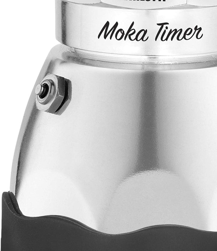 Bialetti Moka Elektrisch Timer, Kapazität für 6 Tassen, 365 W, Silber