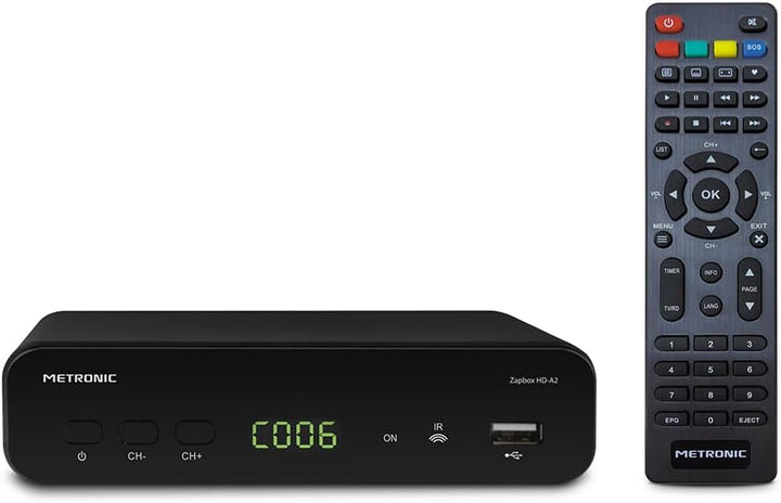 Metronic DVB-T HD Decoder für TV – HDMI, Scart, Demodulator, Empfänger, Adapter, Tuner für DVB-T-Ant