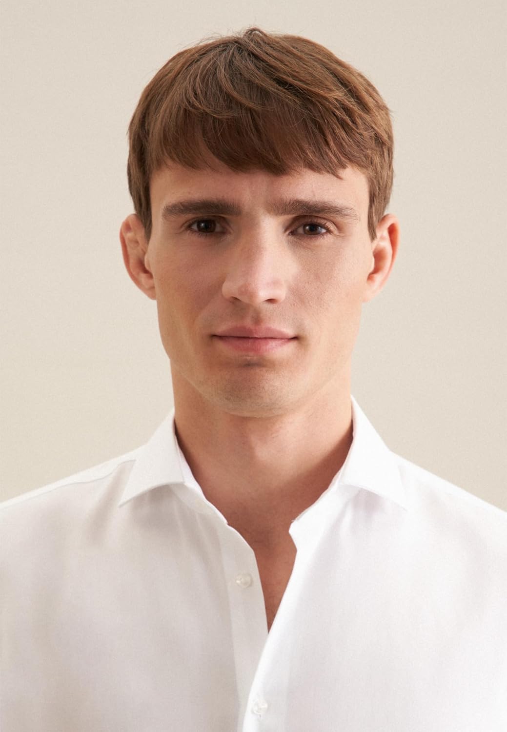 Seidensticker Herren Seidensticker Herren Business Hemd Shaped Fit – Bügelfreies Businesshemd, Weiss