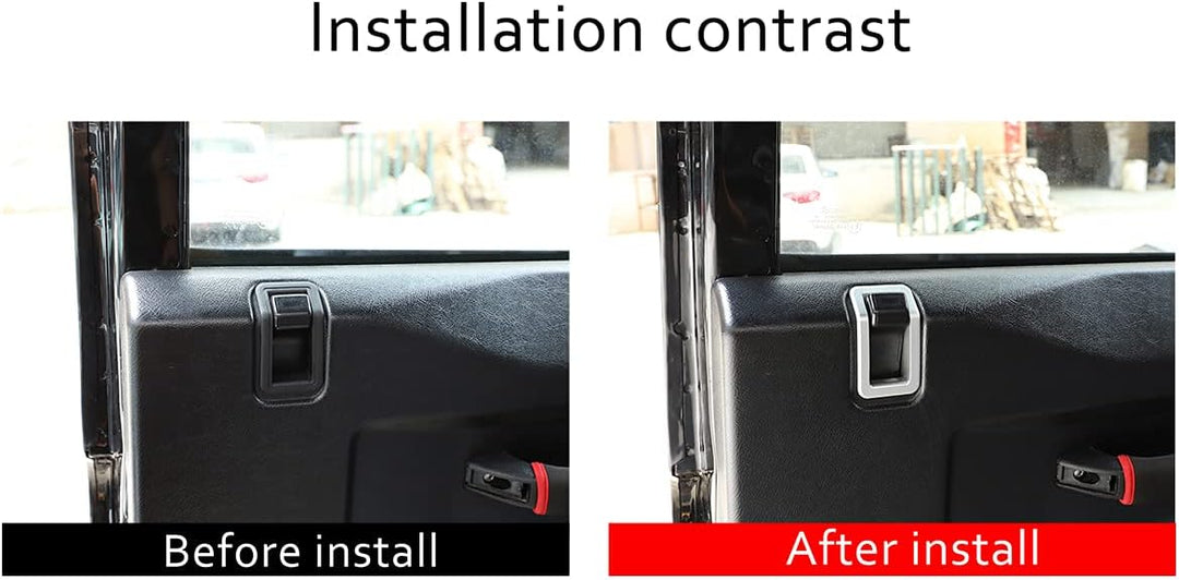 Türschlossabdeckung aus Aluminiumlegierung, für LR Defender 90 110 130 2004–2019 Türschloss-Ringabde