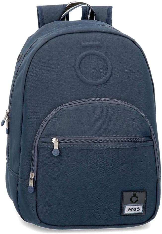 Enso Basic Rucksack Blau 32x46x15 cms Polyester für 15,6"-Laptop 22.1L Blau Rucksack, Blau Rucksack