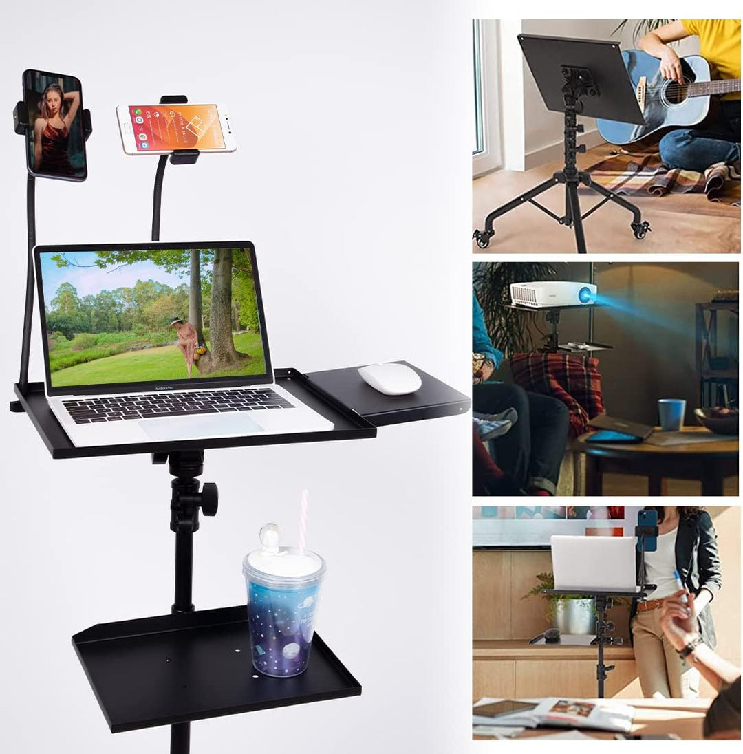 BOLLUMA Laptop Projektor Ständer Projektorständer Beamer Stativ Bodenständer verstellbare 81cm bis 1