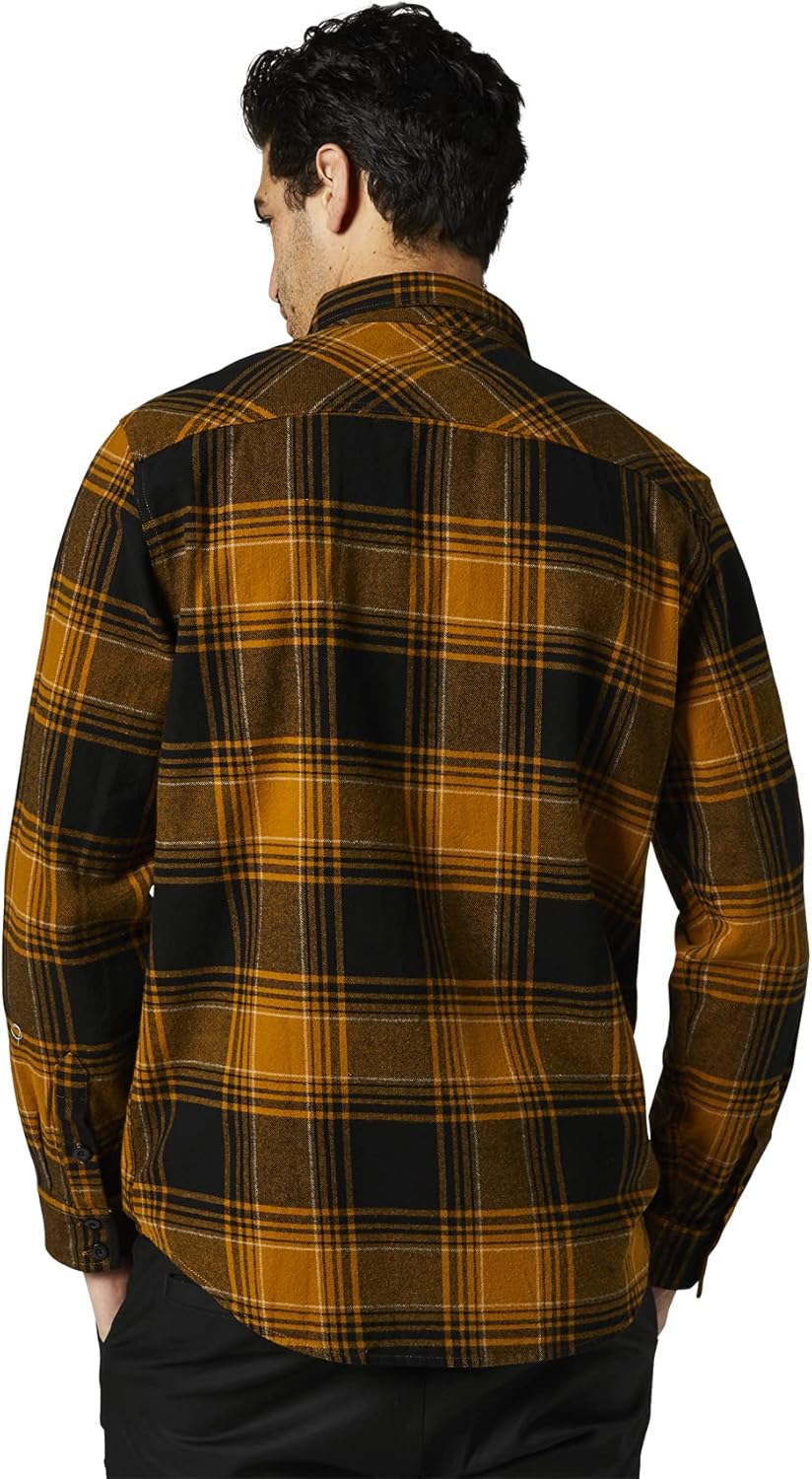 Fox Racing Herren Men's Traildust 2.0 Flannel Shirts Button-Down-Shirt S Gold, S Gold