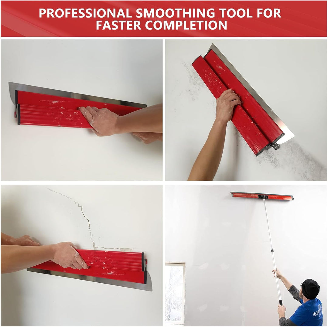 suokoun 16Inch/40CM Flächenspachtel, Edelstahlklinge Spachtel Werkzeug für grosse Arbeitsbereich Wan