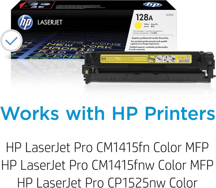 HP 117A (W2071A) Original Toner Cyan, (Kompatibel mit: HP Color Laser Drucker) Standard gelb Single,