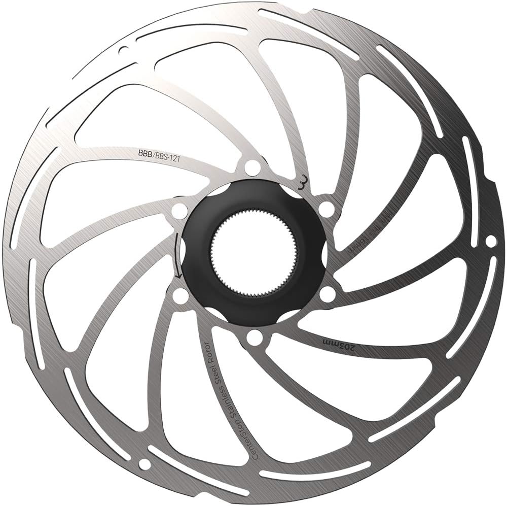 BBB Cycling Unisex-Adult CenterStop BBS-121 Fahrrad Center Lock Edelstahl-Bremsscheibe mit Verschlei