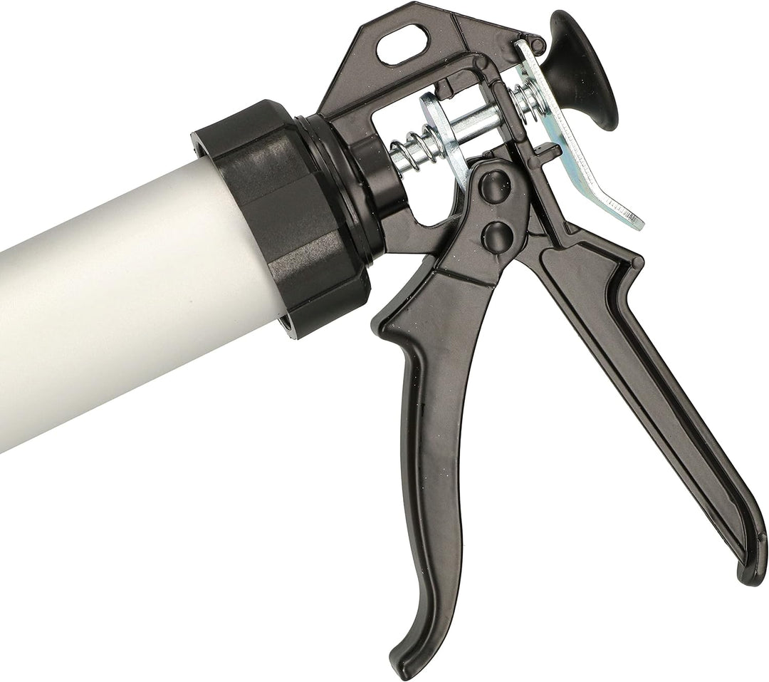 KOTARBAU® Mörtelpresse für Fugenmassen Spachtel 600ml Zement mit 3 Düsen + Metallschaufel