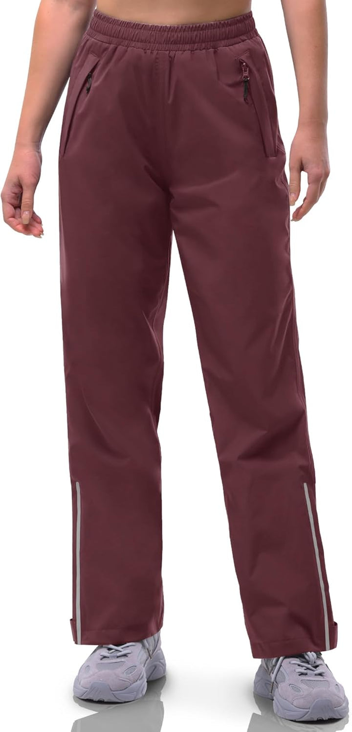 33,000ft Regenhose Damen Wasserdicht Atmungsaktiv Wanderhose Fahrrad Überziehhose Leichte Winddicht