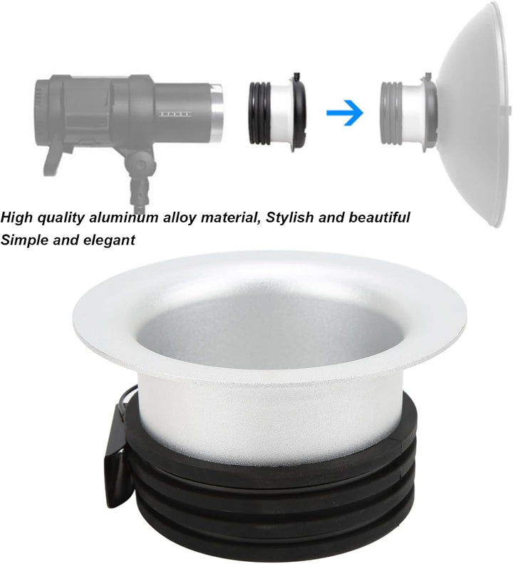 Goshyda 152cm Fotostudio Speedring Adapter Converter, für Profoto Mount Softbox Adapterring, für Pro
