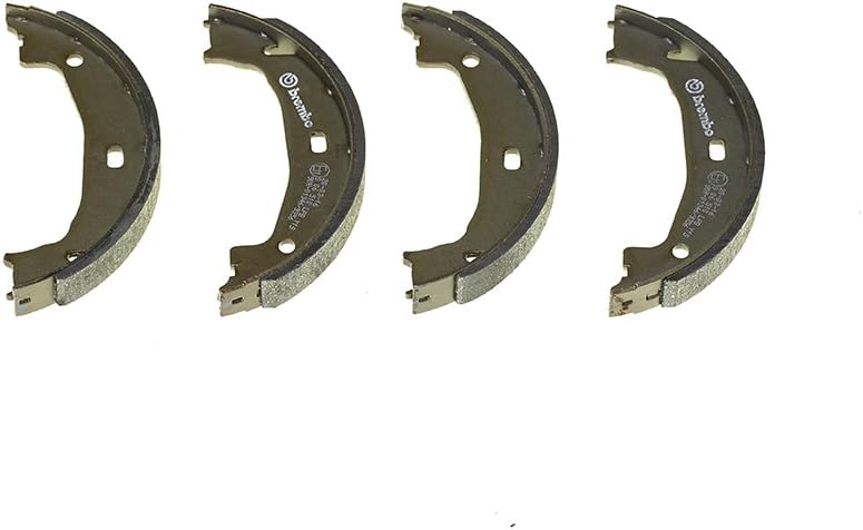 Brembo P 06 025 Bremsbelagsatz, Scheibenbremse - (4-teilig) & S06510 Bremsbacken für Handbremsen, An