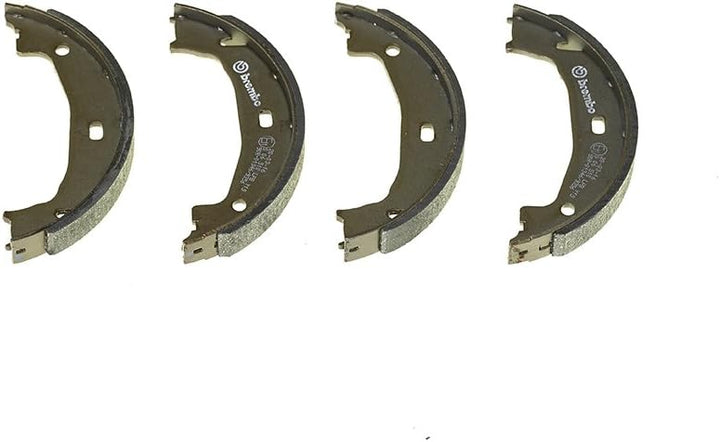 Brembo P 06 025 Bremsbelagsatz, Scheibenbremse - (4-teilig) & S06510 Bremsbacken für Handbremsen, An