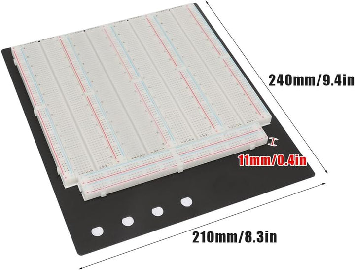 Breadboard, Mini Solderless Breadboard 3220 Punkt Solderless Breadboard ZY-208 Circuit Testing Board