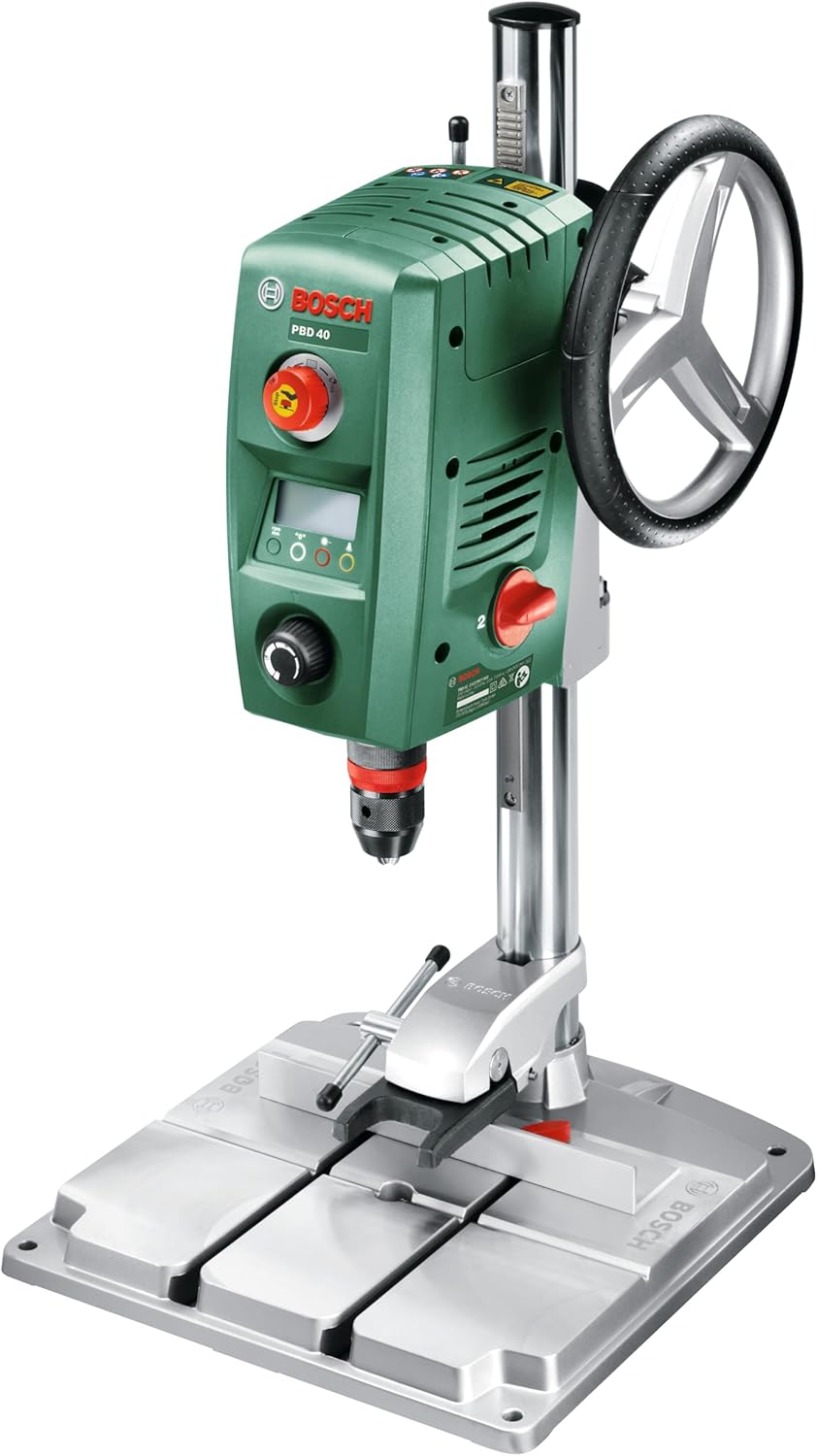 Bosch Home and Garden Tischbohrmaschine PBD 40 (710 W, Max. Bohr-Ø in Stahl/Holz: 13 mm/40 mm, Bohrh