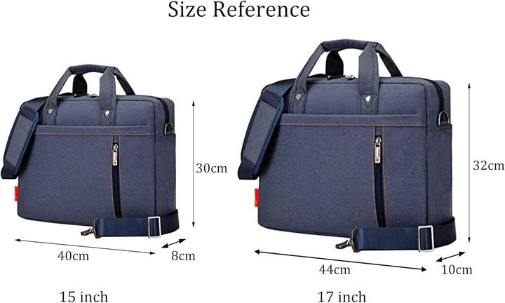 N-B ROLVAYRT 17.3 Zoll Laptop-Tasche Nylon Wasserdichte Handtasche Umhängetasche Aktentasche Reisebu