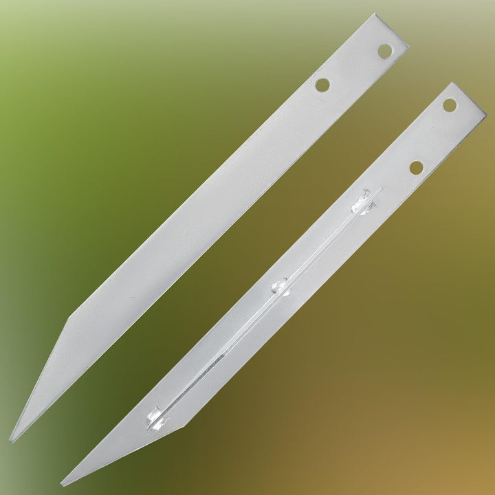 KOTARBAU® Universal Einschlaghülse Bodenanker für Schaukel 4 Stk. + 8 Schrauben 44,5 x 4cm Blech feu