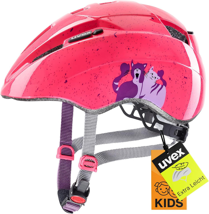 Uvex Unisex Kinder Radhelm 46-52 cm cats, 46-52 cm cats