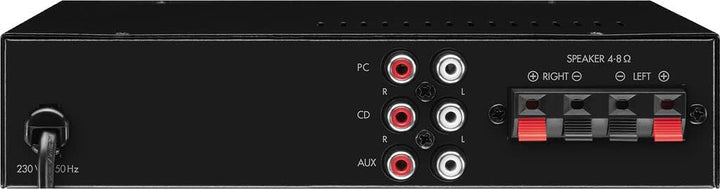 MONACOR SA-50 Kompakter Universal Stereo-Verstärker schwarz, 254620 Single, Single