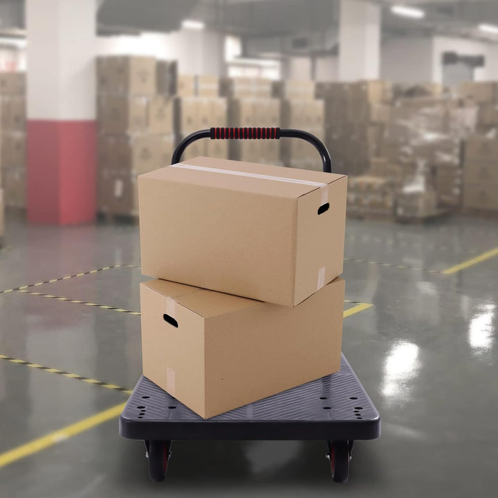 Plateauwagen bis 400 kg Tragkraft Transportwagen Handwagen Transportroller Klappbar Faltwagen Transp