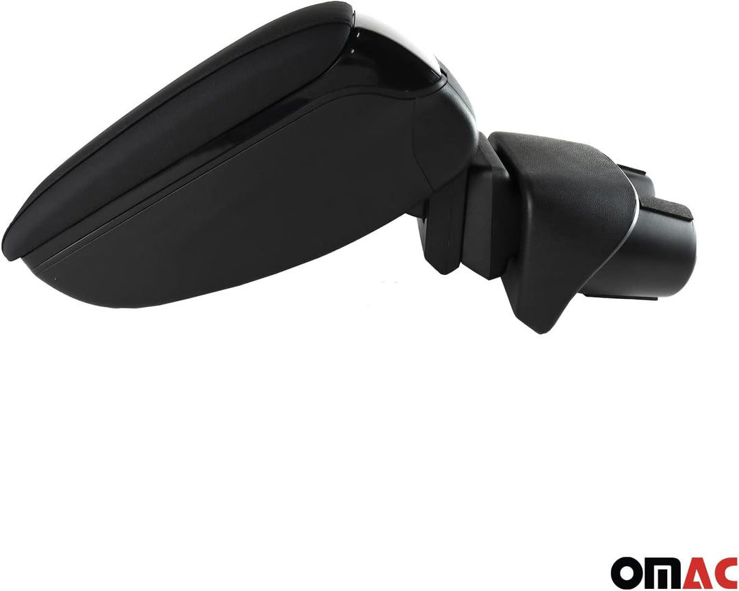 OMAC Armlehne Mittelarmlehne Mittelkonsole kompatibel mit VW Touran 2003-2010 PU-Leder Schwarz Toura