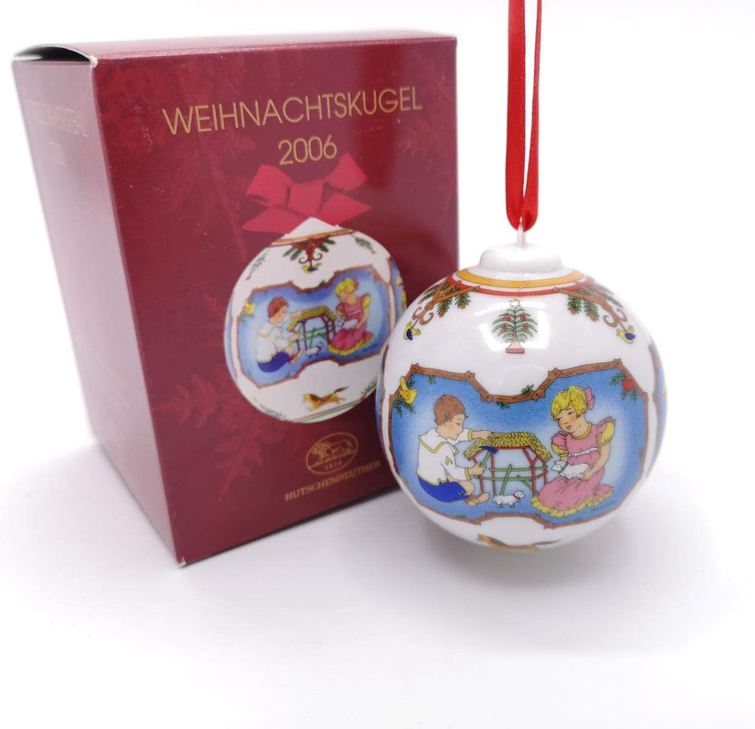 Hutschenreuther Weihnachtskugel 2006, Porzellankugel, Weihnachten