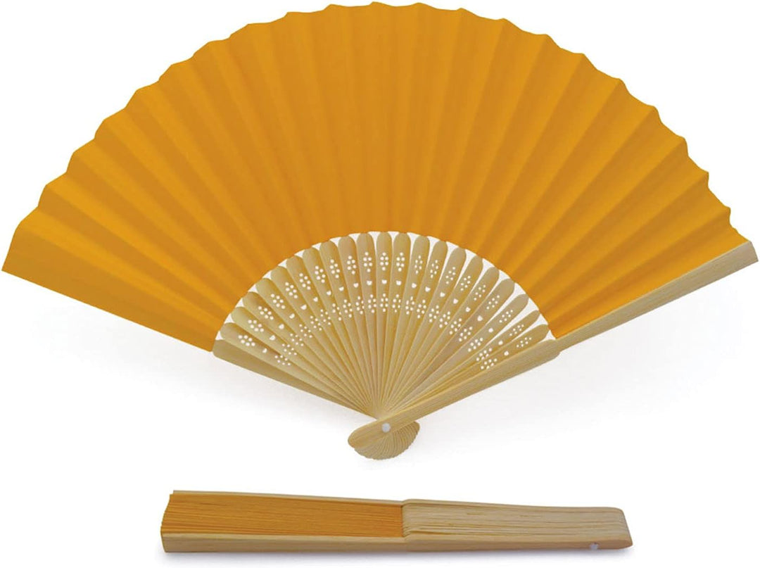 50 Fächer, Orange Papier und Bambus für Hochzeit (Orange, 50 Fächer) Orange 50 Eventails, Orange 50
