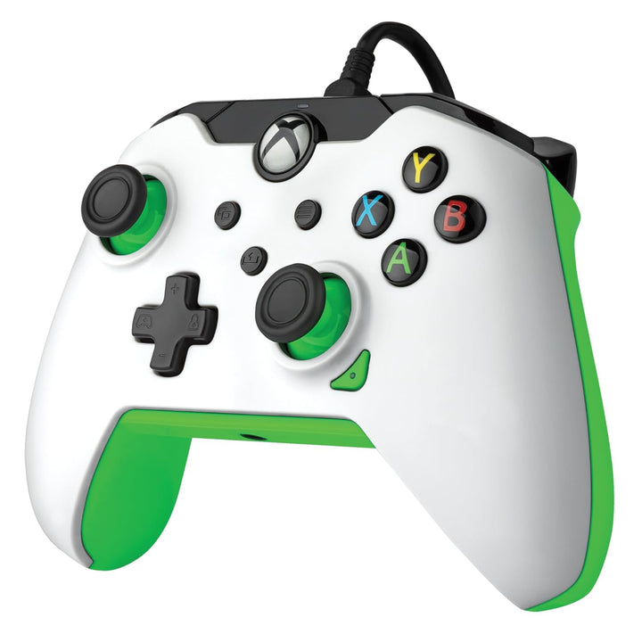 PDP verkabelt Controller Neon weiss für Xbox Series X|S, Gamepad, verkabelt Video Game Controller, G