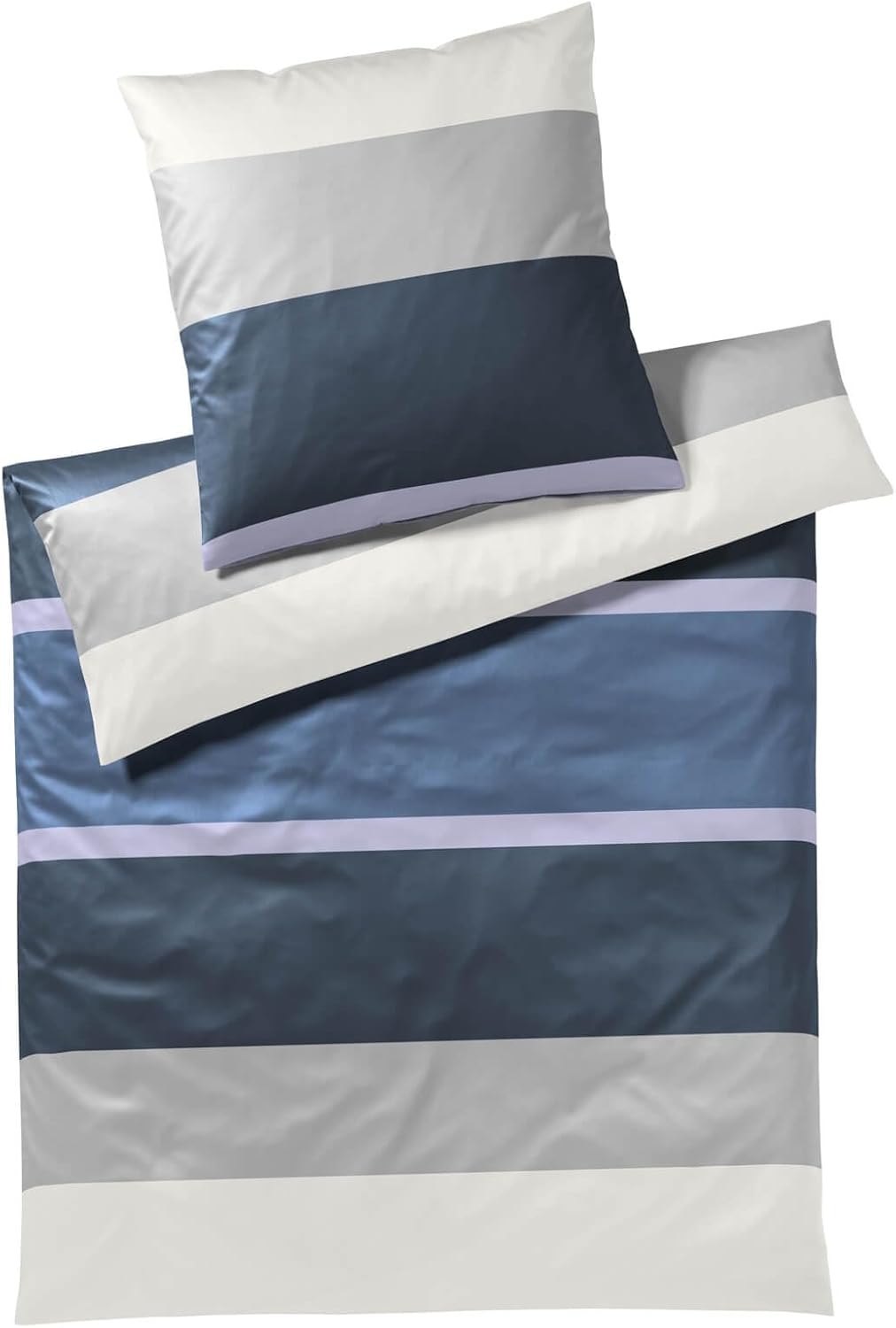 JOOP! Mako-Satin-Bettwäsche-Garnitur 4095 Mood Farbe Aqua Grösse 155x220cm+80x80