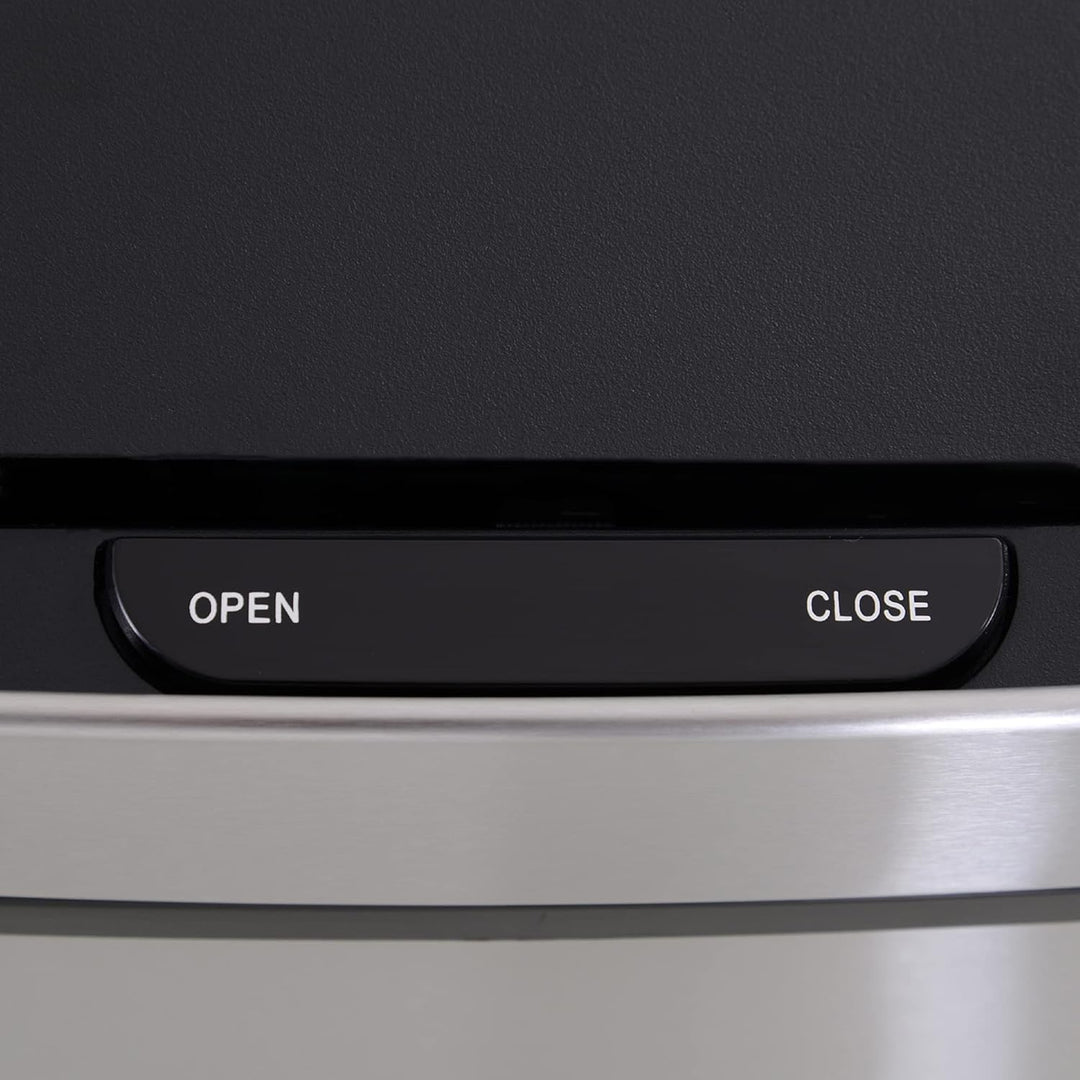 HOMCOM Mülleimer Abfalleimer mit Sensor 72 l Mülltrennsystem 3 Fächer Edelstahl Silber 42 x 30 x 81