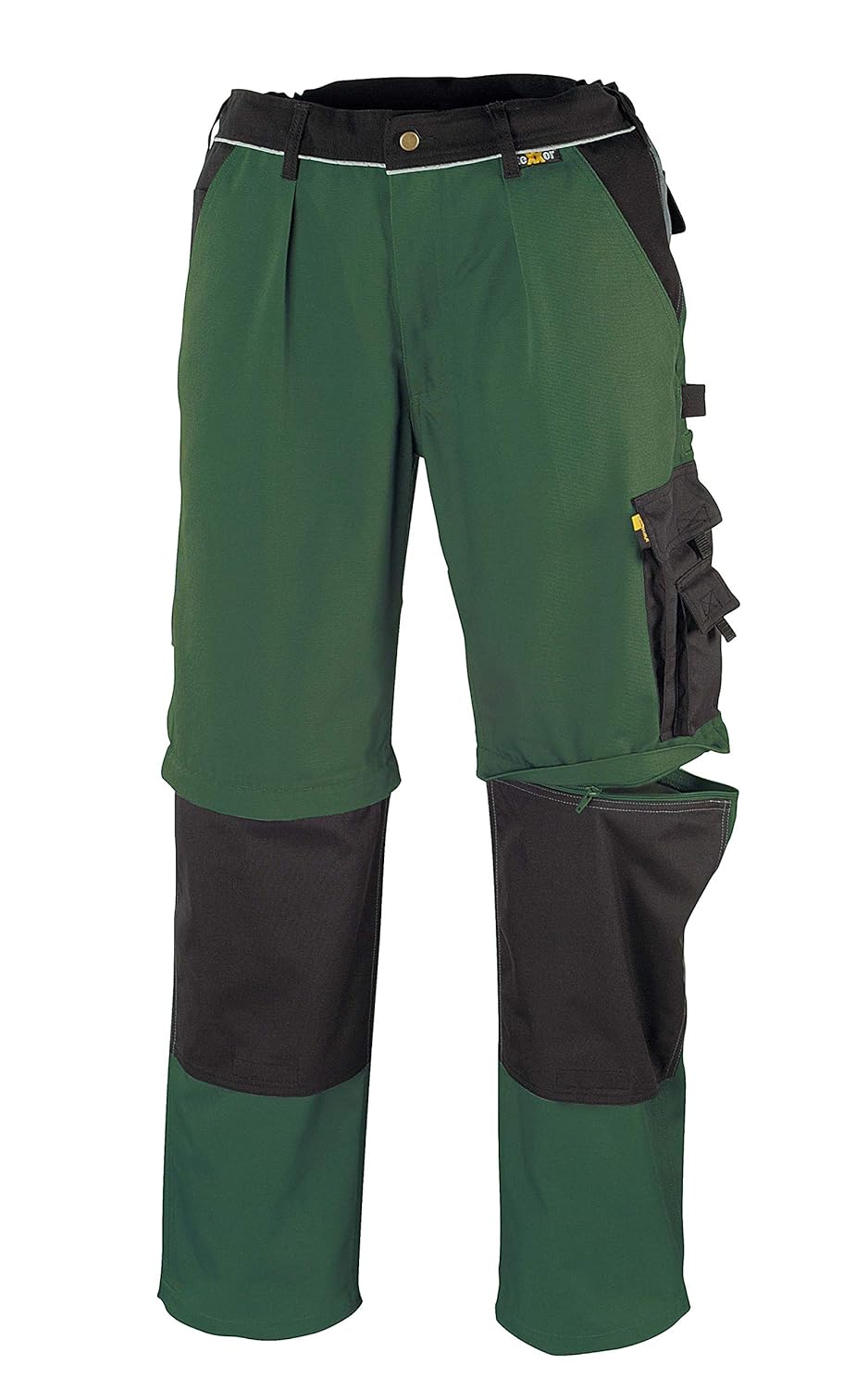 teXXor 2-in-1 Arbeitsbundhose Canvas 320 mit Cordura, 20-008355-25,Grün( Green/Black) ,25 Grün( Gree