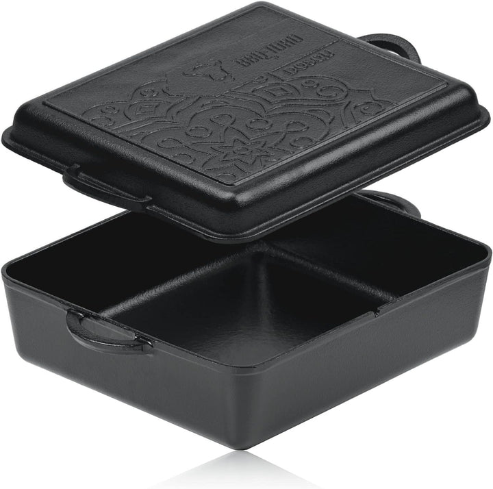 BBQ-Toro Ultimate Dutch Oven Pan mit PRO3+ Beschichtung | Gusseisen Kochtopf | 9,5 Liter Gusstopf |