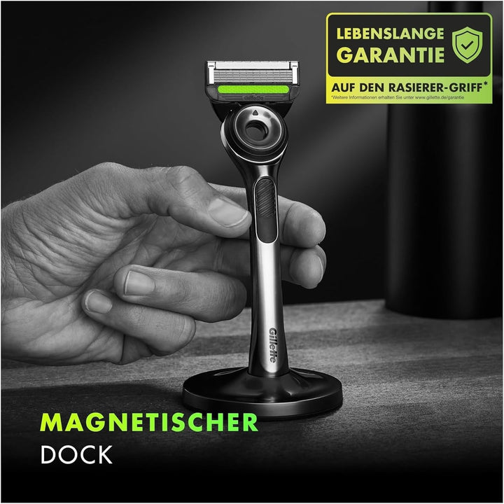 Gillette Labs Nassrasierer Herren, Rasierer mit Reinigungs-Element + 1 Rasierklinge, Geschenk für Mä
